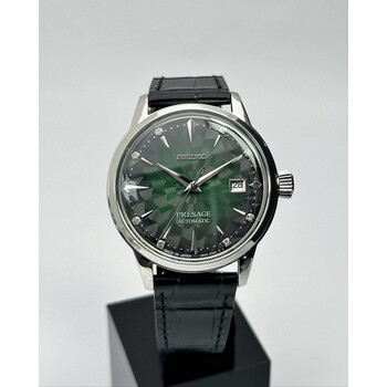 Custom Seiko Mod • Green Sakura Diamond Presage • 40.5mm